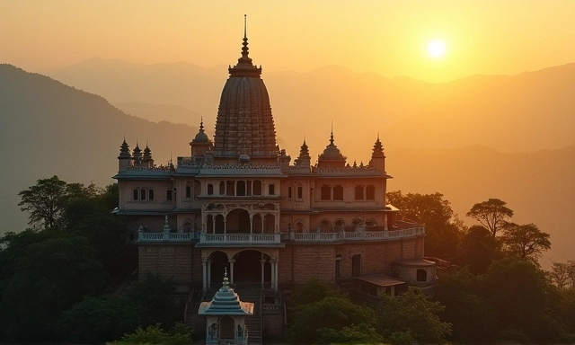 Ancient temple in Assam surrounded by greenery